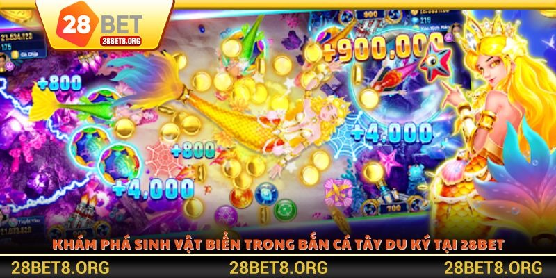 Khám phá sinh vật biển trong bắn cá Tây Du Ký tại 28BET